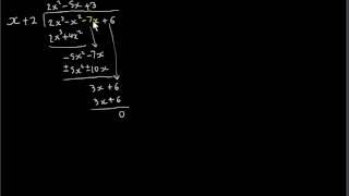 Cubic Equations - Synthetic Division