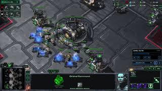 SC2 Platinum League: 1 Base Marine Marauder Cyclone