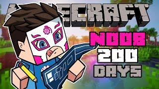 A Noob Survived 200 Days In Minecraft And This Is What Happened...