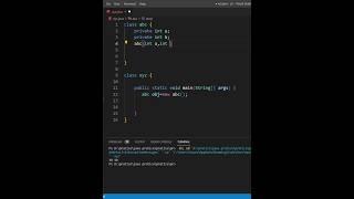 how to initialize private variable of class java #programming #java #shortvideo #shorts