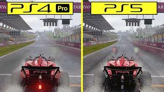 F1 24 PS4 Pro vs  PS5 Graphics Comparison - Red Bull Ring | Rain Weather  #eapartner