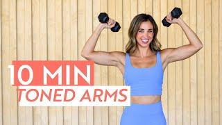 10 MIN TONED ARMS WORKOUT | Quick At-Home Burn, No Repeats