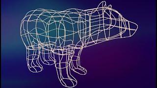 Медведь из проволоки по чертежам своими руками / Wire bear DIY