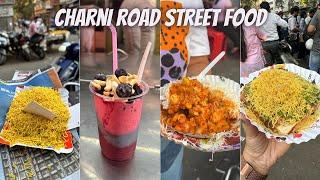 Best of Charni Road Street Food | Sev Khamani, Jalebi Fafda, Pasta & More | Mumbai Street Food