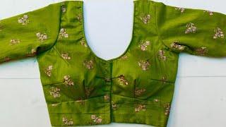 32 साईज 4 टक्स ब्लाउज बनाने का बहुत ही आसान तरीका। 32 Size 4 Tucks blouse cutting and Stitching.