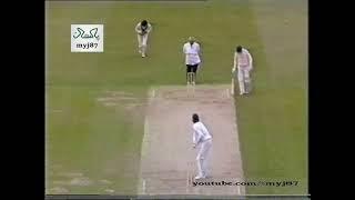 Wasim Akram 1st international Match In England I First Wicket I Chris Broad dismiss for 99 I 1987