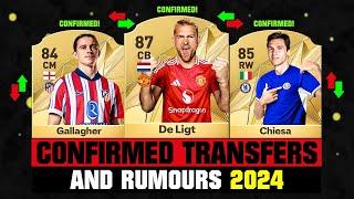 FIFA 25 | NEW CONFIRMED TRANSFERS & RUMOURS!  ft. De Ligt, Gallagher, Chiesa... etc