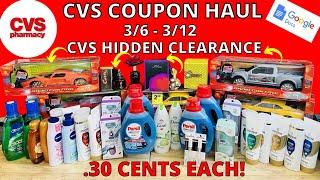 CVS Coupon Haul 3/6 - 3/12 ~ .30 Cents Each! CVS Clearance Haul ~ CVS RUN Deals