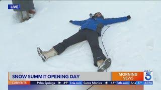 Skiers, snowboarders celebrate opening day at Snow Summit