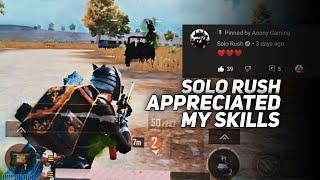 Even SOLO RUSH Appreciate My Skills | Solo Rush Like Skills On Android | One Plus 6