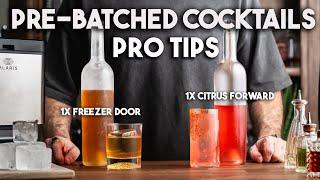 Pro Tips to Master Your Cocktail Parties + 2 Pre Batched Cocktails