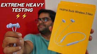 realme Buds Wireless 3 Neo Neckband Heavy Testing  Best Neckband Under 1500 ??