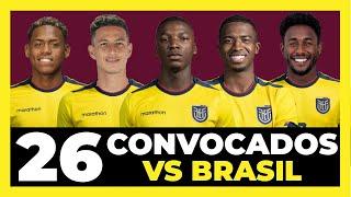 My 26 squad for Ecuador vs. Brazil and Peru | Matchdays 15 and 16, 2026 World Cup Qualifiers 