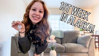 1st Week in Alaska! | Just Moved-Starting Life in my First Apartment! | Cooking, Cleaning & Errands!