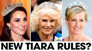 Queen Camilla JUST Released New Tiara Rules For Princess Kate & Duchess Sophie