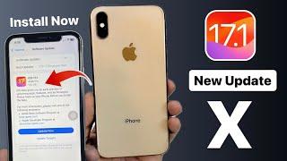 iOS 17.1 Update on iPhone X - How to install iOS 17.1 update on iPhone X