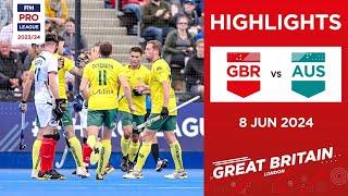 FIH Hockey Pro League 2023/24 Highlights - Great Britain vs Australia (M) | Match 1