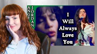 Redhead Reaction Angelina Jordan I WILL ALWAYS LOVE YOU  LIVE Whitney cover EL REY 7-Camera MultiCam