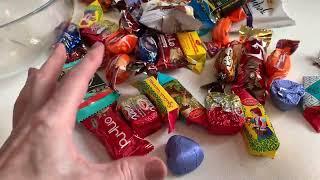 ASMR Unpacking Chocolate GOODIES! The most beautiful wrappers and wrappers!