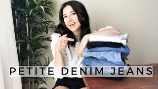 BEST PETITE DENIM JEANS TRY-ON & REVIEW / Levis Wedgie, Madewell, American Eagle & More!