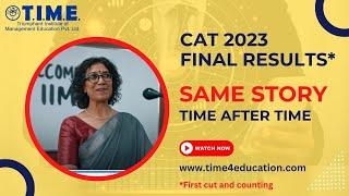 T.I.M.E. CAT 2023 Results- The Same Story Time After Time