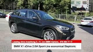 BMW X1 xDrive 2.0iA Sport-Line economical 8G-Steptronic. 9.2017 , 71 000 km, 31 799.- Fr.