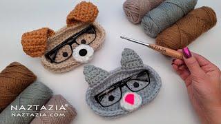 Crochet Glasses Holder Cat and Dog to Hold Eyeglasses