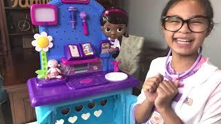 Disney Doc McStuffins Pet Vet Get Better Check-Up Center with Snuggles Pretend Play | Toys Academy