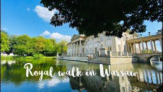 【4𝐊】Royal walk in Lazienki Park where kings and queens of Poland have spent their summers  !