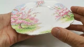 Early Royal Albert Blossom Time China Square Side Plate