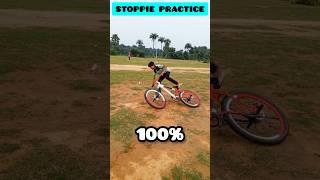 STOPPIE PRACTICE #shorts #cyclestunt #stoppie #stunt #ytshorts #mtb #mtbstunt #reels