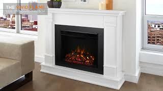 Real Flame Silverton Electric Fireplace in White - G8600E-W