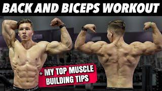 INTENSE Back & Biceps Workout To Build Muscle | My Top Tips + Full Routine