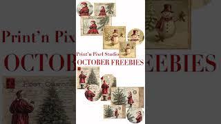 Freebie ~Antique Style Tags, Postcards, Circles, and Labels. Thank you for supporting our channel!