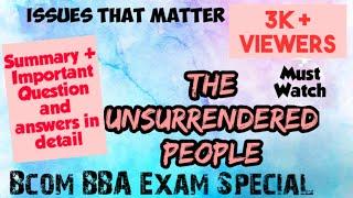 The Unsurrendered People || Issues That Matter || Malayalam Explanation