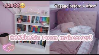 EXTREME ROOM MAKEOVER + TOUR *aesthetic / tiktok inspired*