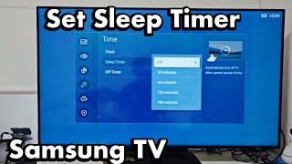 Samsung TV: How to Set Sleep Timer (Auto Turn Off)