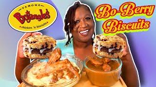 TRYING NEW BO-BERRY SAUSAGE BISCUITS | SMOTHERED CHICKEN + CHEESY  GRITS | EAT WITH ME | 먹방