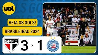 SÃO PAULO VENCE O BAHIA E CALLERI DESENCANTA; VEJA OS GOLS