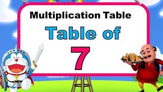 Multiplication Table of 7 | 7 ka table | Math table | 7 ka pahada | Table tricks