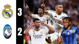 REAL MADRID VS ATALANTA (3-2) CHAMPIONS LEAGUE #football #realmadrid #atalanta #kylianmbappe