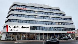 Unternehmensgebäude in OWL: Schüttflix-Tower in Gütersloh