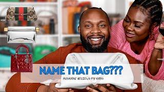 LUXURY HANDBAG REVIEW | Husband Tag Black Couple | Husband Guesses My Handbag Price & Name Challenge