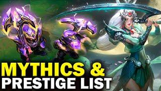 Prestige, Mythic Skins & Shop Rotation 2024 - League of Legends