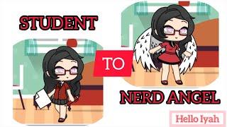 GACHA LIFE - MAKING STUDENT CHARACTER TO A NERD ANGEL CHARACTER