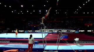 AN Chang Ok (PRK) - 2019 Artistic Worlds, Stuttgart (GER) - Qualifications Uneven Bars