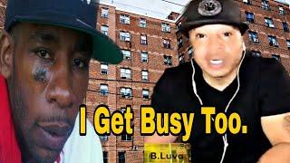 BANG EM SMURF GETS CHECKED BY BLUVA FOR LYING IN PRISON STORY ON ST. LAZ INTERVIEW