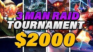 Destiny 2 - $2000 3 MAN RAID TOURNAMENT HOSTED BY @cbgray @evanf1997 !rules !3man