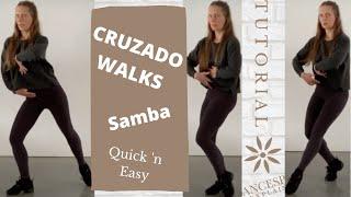 Samba Cruzado Walks ||| Samba Forward Walk || Technique Tutorial