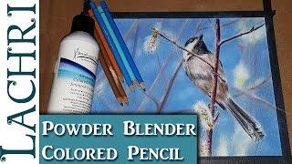 First Impressions of the new Powder Blender for Colored Pencil and drawing demo w/ Lachri